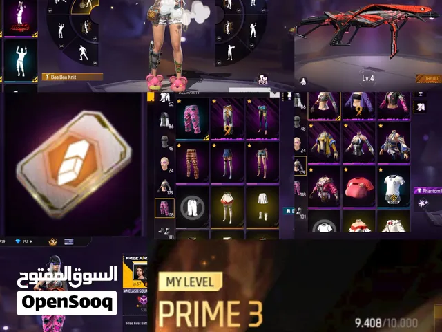 حساب بنات فري فاير free fire girl