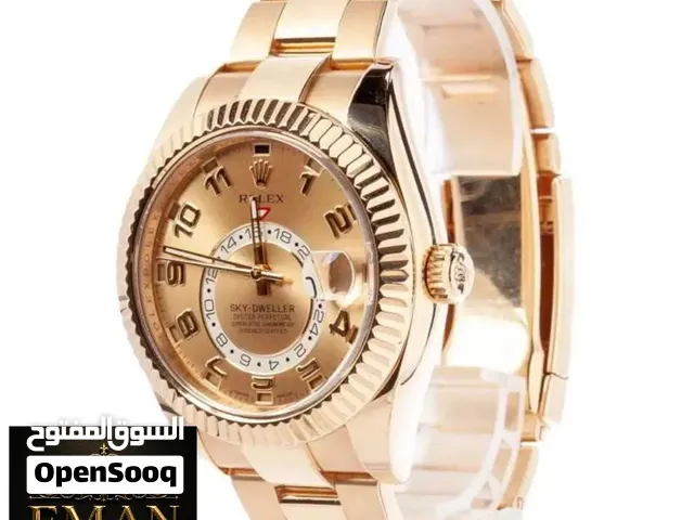Rolex Sky-Dweller Gold Men's Watch 2019__ 42mm  ساعة رولكس سكاي دويلر ذهبية رجالية