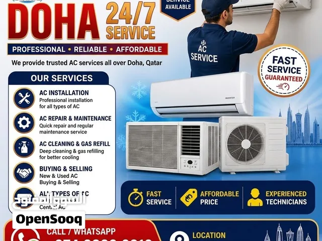 Ac service repair AC full maintenance Ac Selling AC buying AC Best Repair In Doha Qatar