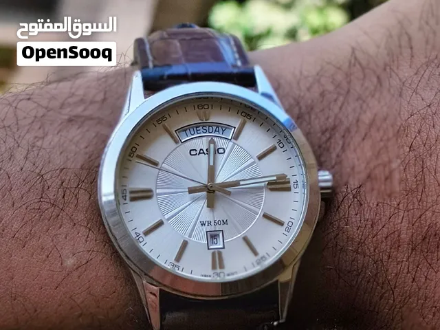 ساعة كاسيو casio mtp-1381 اصلية بحالة ممتازة معاها العلبة و الكتالوج