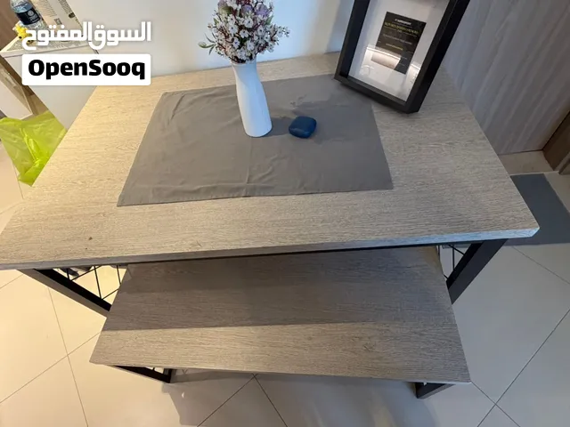Modern Wooden Dining Table with Benches