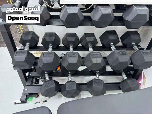 Commercial Dumbbell Set + Adjustable Bench for Sale