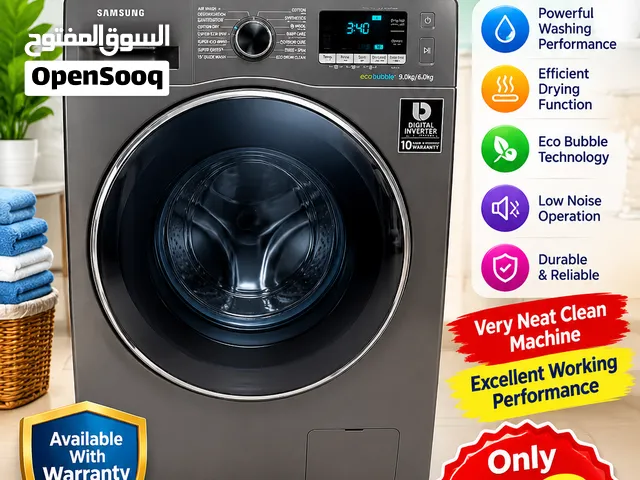 Samsung 9KG Washer 6KG Drayer Very Neat Clean Machine Excellent Working Performance With Warranty