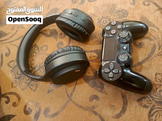 يد بلاستيشن و سماعه بلوتوث اقرى الوصف