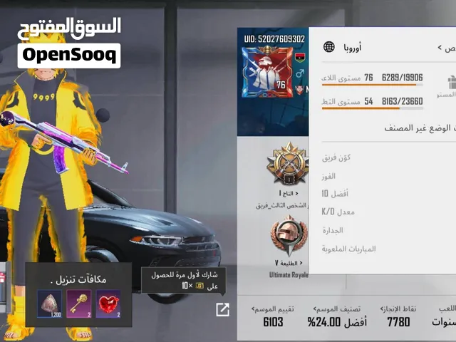 سلام عليكم حساب ببجي اللبيع سعره 100 دينار نقبل رصيد وجه الوجه ومكاني أجدابيا ومنقصروش معا شاري