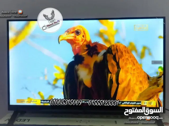 شاشة للبيع 32 بوصة رسيفر داخلي فريمليس أي كاست جديدة موديل Syinix E324M ضمان سنتين