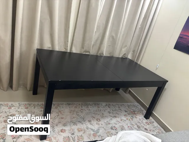 Black dining table