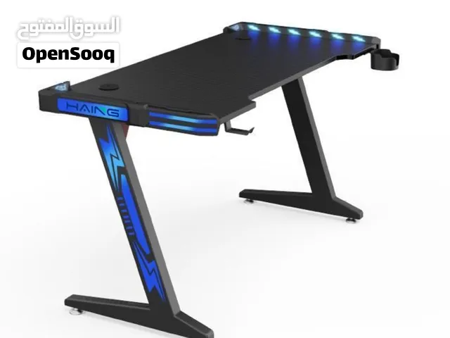 طاولة Gaming HAING TABLE-Z-XBLUE RGB للألعاب والكمبيوتر