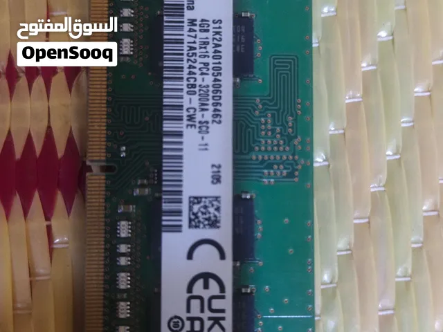 رام لابتوب ddr4 4gb بتردد 3200 للبيع او مراوس الشراي يجي و يفحص و ياخذه على راحته