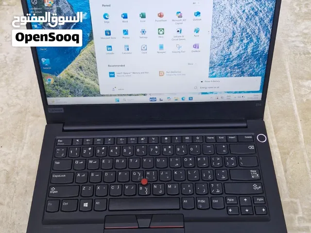 Lenovo ThinkPad E14 Laptop core i5-10th Gen/ 8GB Ram/ 256 GB SSD Good battery type C Adapter
