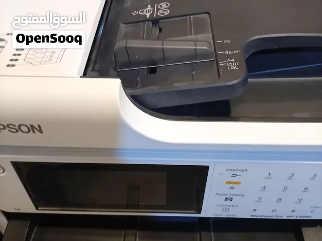 طابعة إبسون C5890 مستعمل 15 يوم كلش جديدة