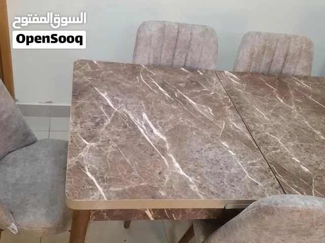 طاولة سفرة مع 6 كراسي – قابلة للتمديد