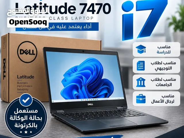 لابتوب Dell Latitude بمعالج Core i7، رام 8GB، SSD 512GB، شاشة 14 بوصة
