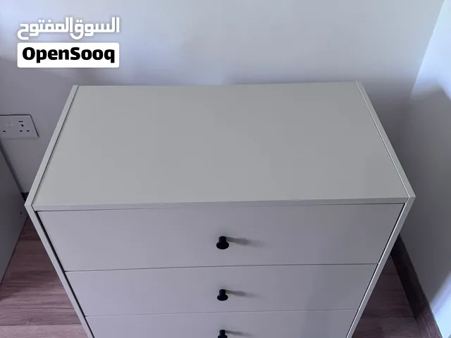 IKEA Chest of 3 drawers, light beige, 69x67 cm  خزانة ثلاث ادراج