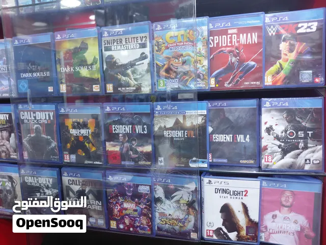 سيديات والعاب بلاي ستيشن فور و فايف المستخدم وجديد بافضل الاسعار CD