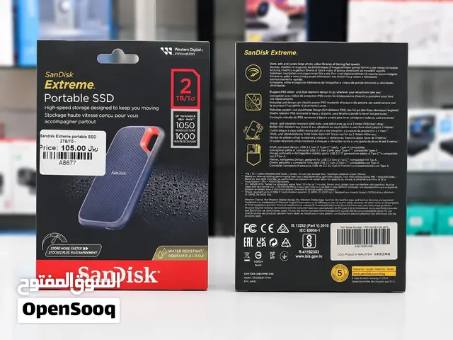 Brand New SanDisk Extreme Portable SSD in Oman 2TB Capacity
