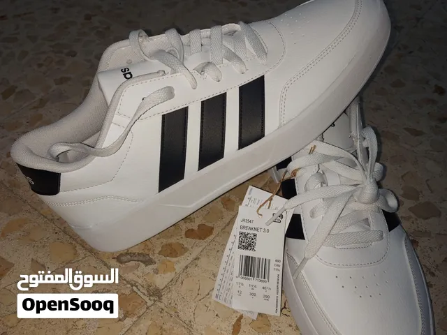 بوط أديداس أصلي Adidas Breaknet 2.0 (كود الموديل: ID3033)، اللون أبيض وأسود كلاسيكي، صنع في فيتنام (