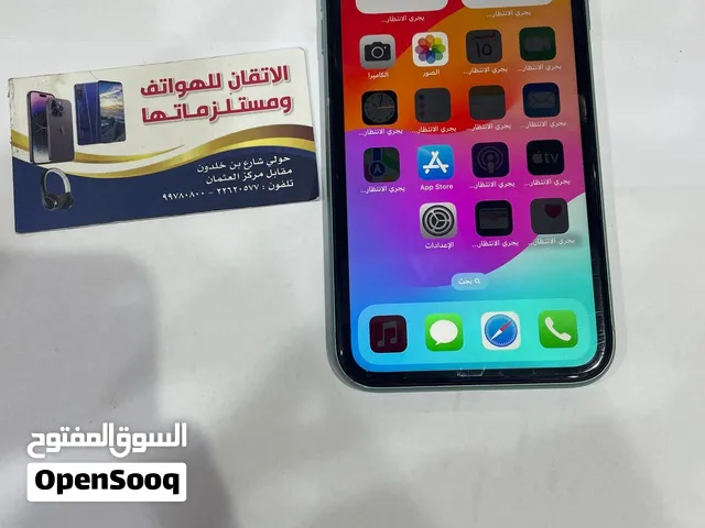 للبيع ايفون 11 مستعمل نظيف بطاريه 74 مو مفتوح اصلي الجهاز بدون كرتون