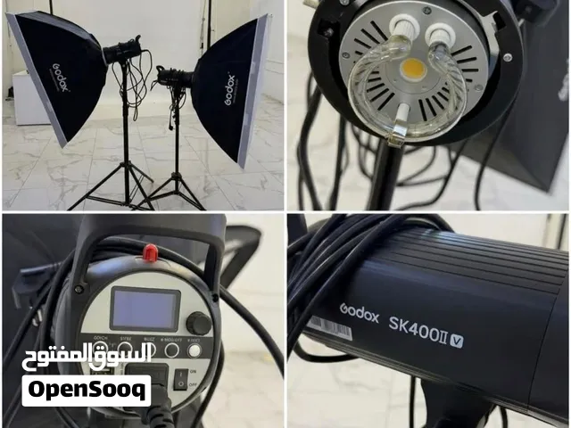 طقم فلاشات Godox SK400II-V 400W عدد 2 مع الملحقات للبيع