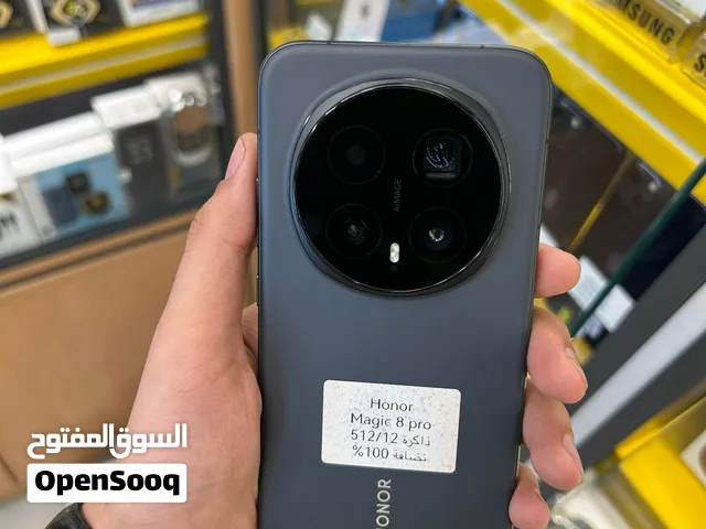 هونر ماجيك 8برو ذاكره 512/12 جهاز نضيف كلش كلش مستخدم قليل ملحقاته كامله