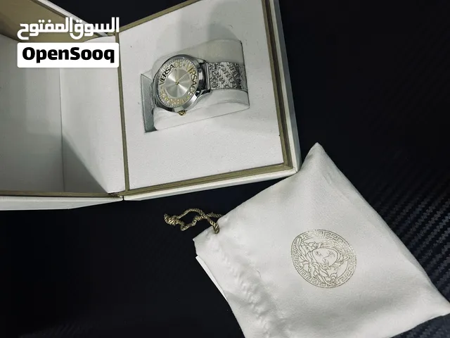 Versace Logo Halo أصلية 38mm – Swiss Made – Sapphire