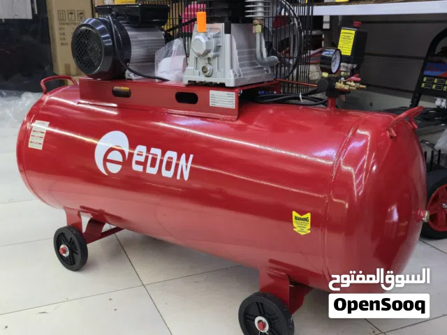 كمبريسر هواء كبير 200 لتر مكينة بريشر الهواء جان Large compressor EDON هيد الكبير المعبيلة جراج صبغ