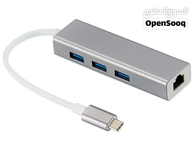 USB C to Ethernet Adapter, 4 in 1 Multiport Hub with Gigabit RJ45, 3 x USB 3.0 Ports