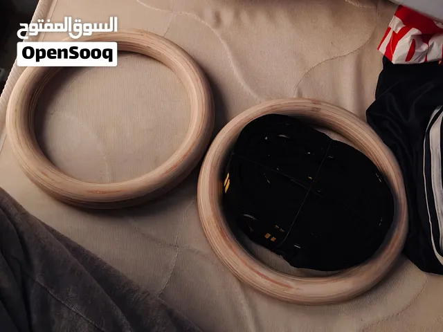 حلقات تدريب كروسفيت ولياقة بدنية خشب زين كلش واصلي وحبال متينية