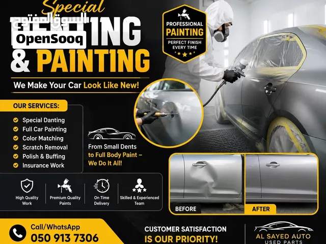 All cars danting and painting with good prices in Abu Dhabi