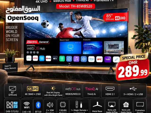 Electro General 85-inch Smart 4K UHD TV, model TH-85WBS20.