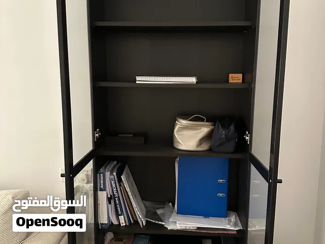 ايكيا BILLY/OXBERG خزانة بباب زجاجي