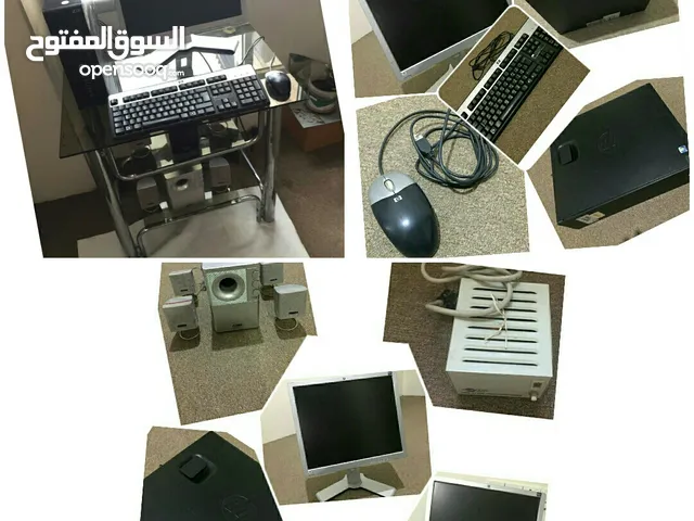 كمبيوتر مكتبي HP Workstation Z220 نظام تشغيل 24 ساعة مع منظم كهرباء ومكبرات صوت استريو اعراس وكاله