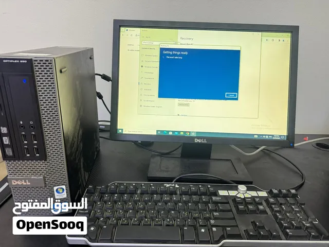كمبيوتر Dell Intel i5 مستعمل مع شاشة وكيبورد الذاكرة 256HDD. 8 رام