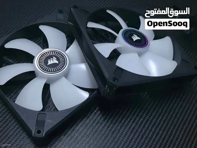 مراوح Corsair ML140 RGB Elite بحالة ممتازة للبيع