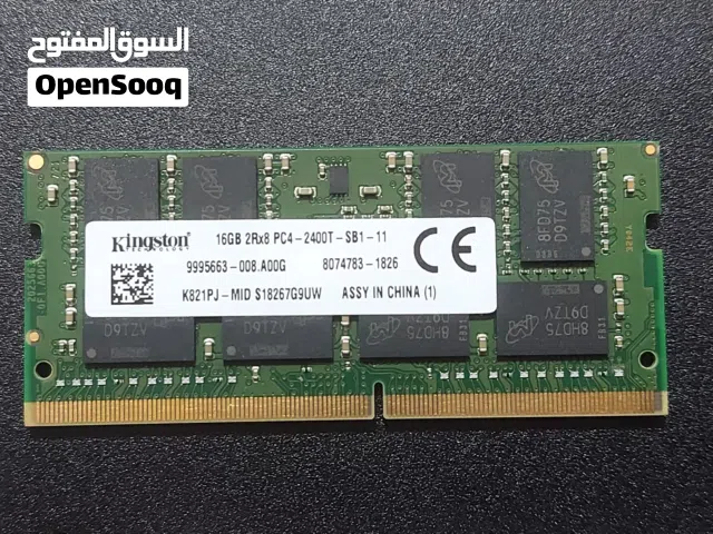رامة كينجستون لابتوب 16 جيجا جديدة DDR4 تردد 2400Tوركيستيشن