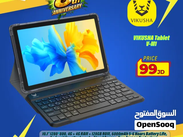 تابلت فيكوشا Tablet Vikusha V-m1 128GB بافضل الاسعار