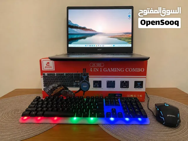 لابتوب Acer Aspire A114-33 مع كيبورد مستعمل أسبوع و ماوس و لعلمك الابتوب الكيبورد تبع شغال و الماوس