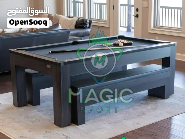 طاولة بلياردو Multi-Use (3×1) احترافية.. وفي ثواني تتحول لـ ( بينج بونج ) أو ( سفرة شيك ).
