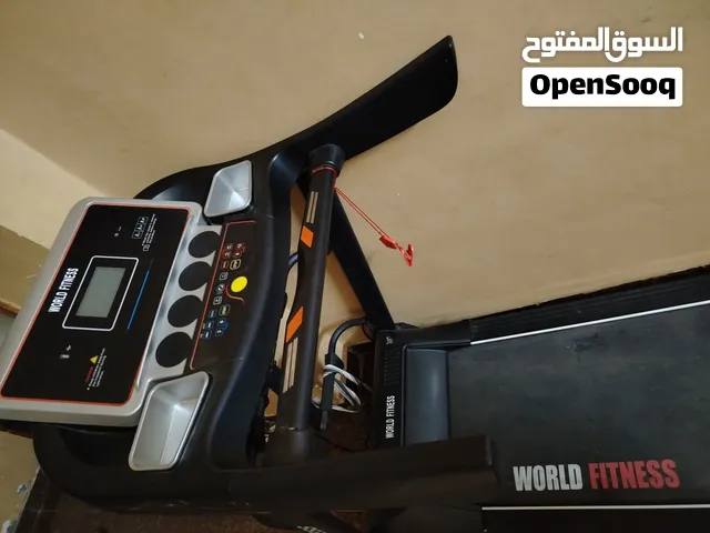 للبيع جهاز ركض من ماركة World Fitness، مستعمل استعمال خفيف وبحالة ممتازة، يعمل بكفاءة ولا يوجد عطل