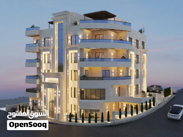 بكهرباء مجانية و تدفئة مركزية شقة للبيع في الجبيهة مساحات 170-235م2  في حي المنصور الجبيهه