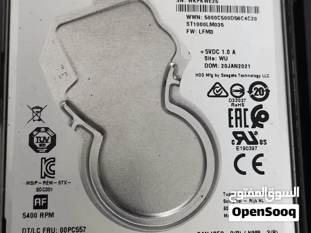 هارد ديسك لابتوب 1TB Seagate Mobile HDD جديد بحال الوكاله ممتاز جدا