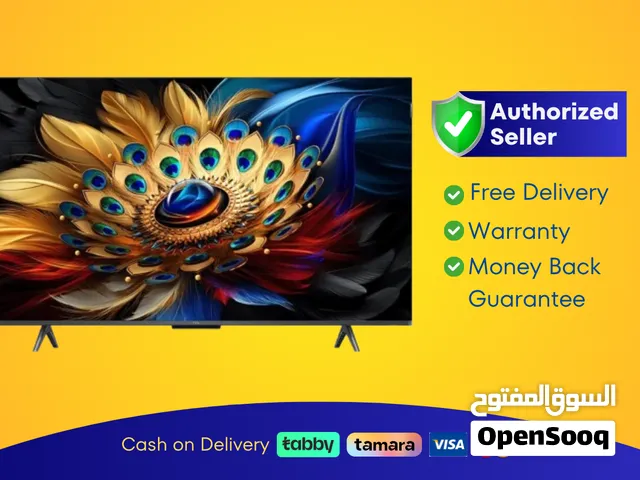TCL 43 inch Smart QLED TV - 4K - 60Hz, 43C655