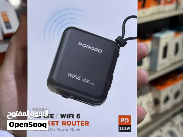 راوتر محمول 4G + باور بانك بقوة 10000mAh تدعم الشحن السريع PD حتى 22.5w في جهاز واحد