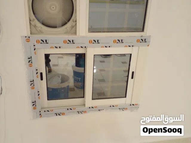 اعمال المنيوم /مطابخ/ابواب/شبابيك/واجهات /بلكونات /واجهات زجاج سيكوريت/ابواب سحاب كرديون/شاورات