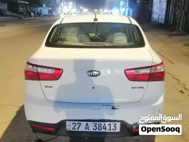 كيه ريو للبيع سياره نضيفه مشروع وطني رقم جديد ياسمنه سعر 75 وبيه مجال  سياره موديل 13