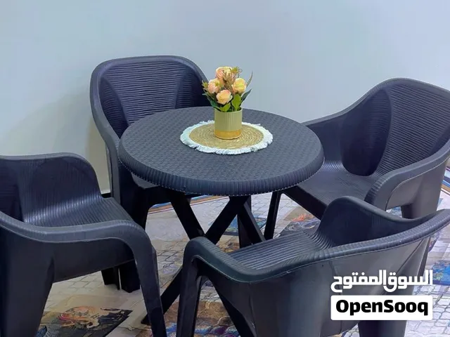 طقم السلطان بلاستيك 4 كراسي + ترابيزة مدورة او مربعة الموديل: طقم السلطان النوع: طقم كراسي وترابيزة
