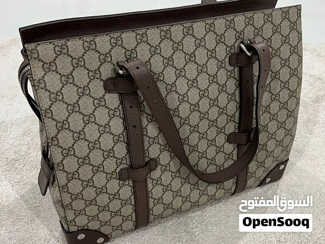 Gucci GG Supreme Tote 626356 – Beige/Ebony – Brown Leather – Made in Italy – Excellent Condition