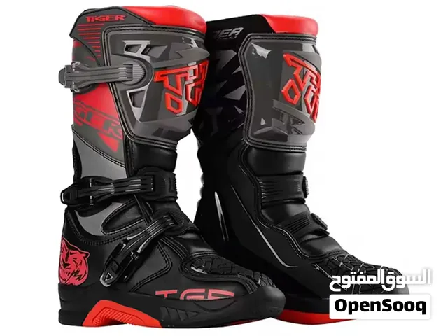 TIGER Racing Off-Road Motocross Motorcycle Boots (Dirt Bike Leather Boot)