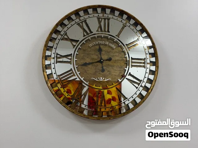 Large 23” Mirrored Vintage-Style Wall Clock