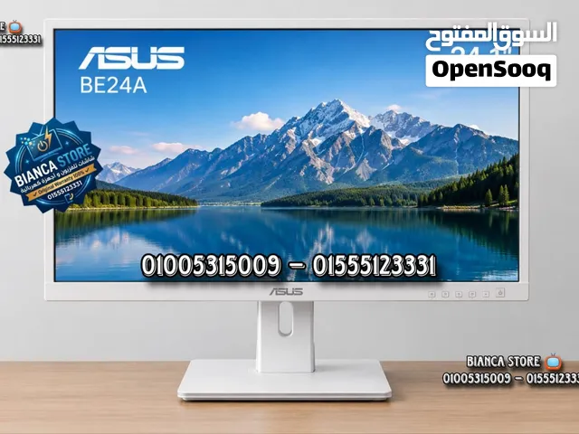 شاشة كمبيوتر Asus للبيع 24 بوصة LED FHD IPS Eye Care كسر زيرو بالكرتونة و الضمان موديل Model BE24A